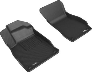 Audi RS7 Floor Mats - Front - 3D MAXpider - Kagu - Black - `21-`24 Audi RS7 Floor Mats - Front - 3D MAXpider - Kagu - Black - `21-`24